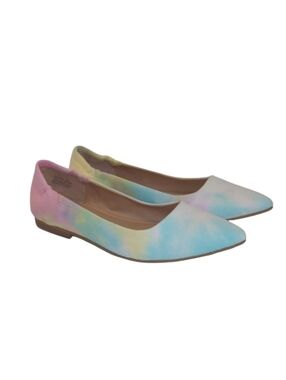 Kaari Blue Jessica Pastel Tie Dye Flats Size 8